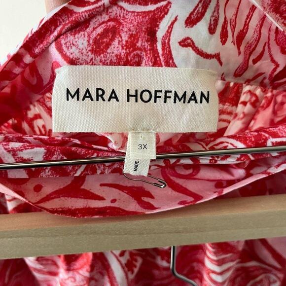 Mara Hoffman Skirt Wrap Paisley Print Red Katrine Midi‎ Skirt Plus Size 3X - Picture 5 of 8